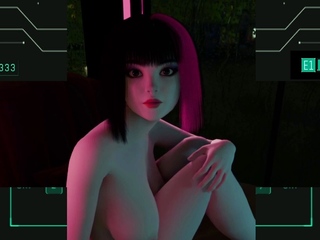 Cyberpunk Nexus 3 Busty Brunette Extreme Deepthroat Sex 3D Animation